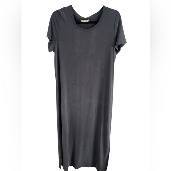 Madewell Gray Tshirt Dress Maxi, size large - Picture 1 of 6